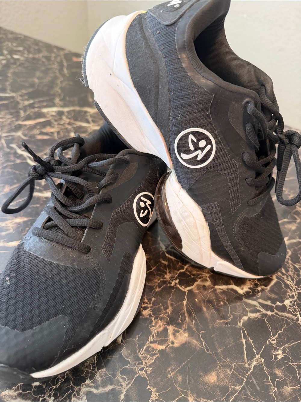 Zumba Fitness Black Sneakers with White Midsole